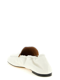 Odissi Siena Nappa Moccasins White
