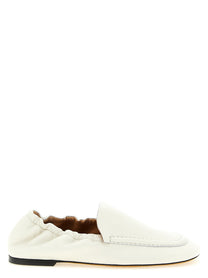 Odissi Siena Nappa Moccasins White