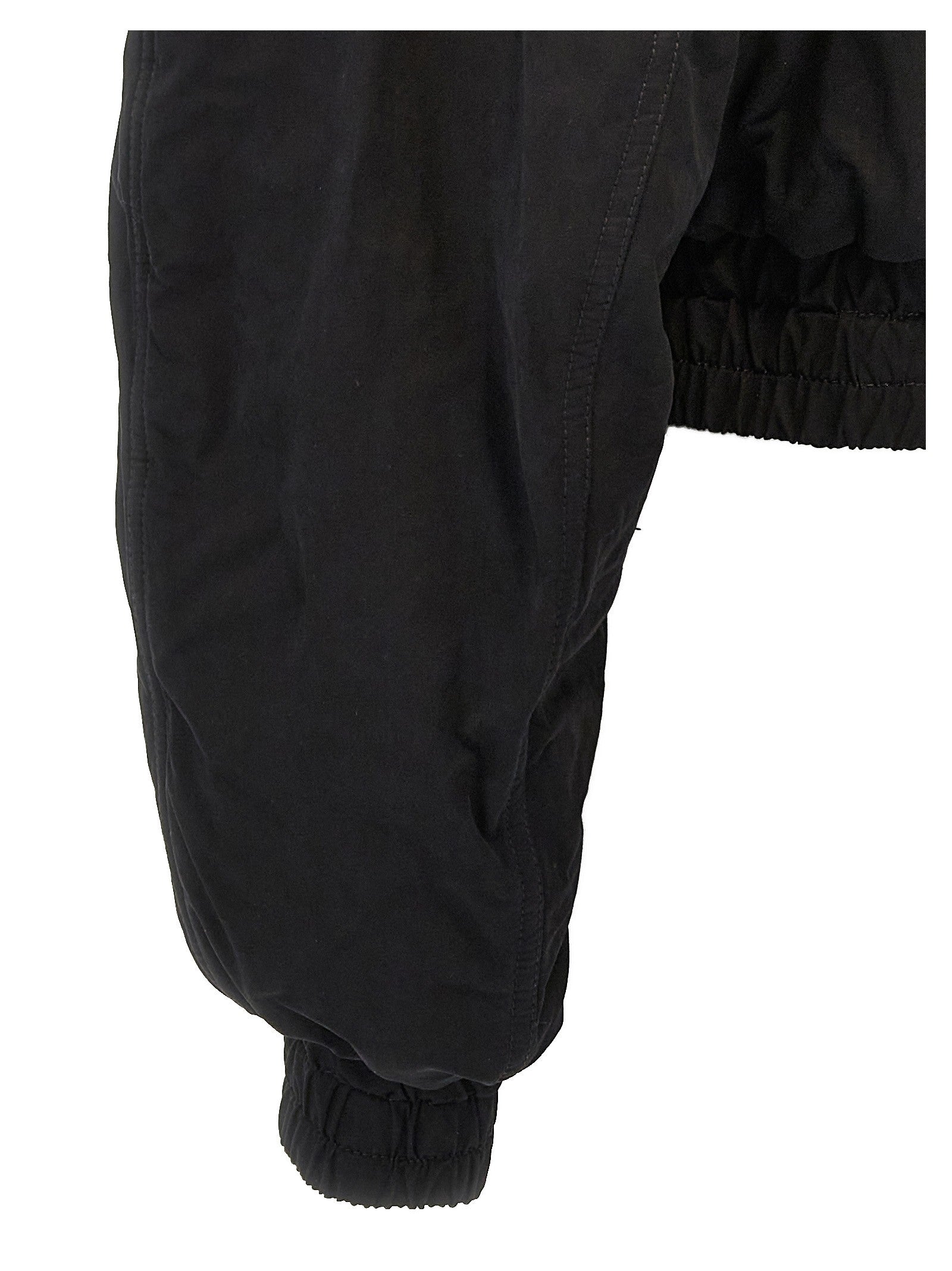 The Andamane Sierra Cropped Bomber Jacket Black