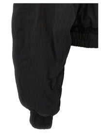 The Andamane Sierra Cropped Bomber Jacket Black