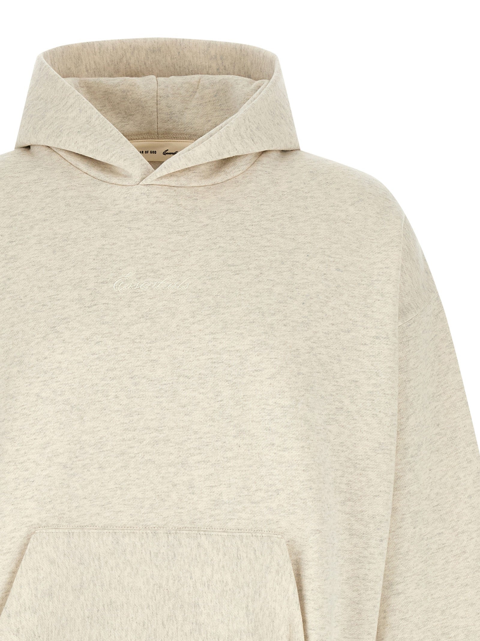 Fear Of God Essential Signature Classic Hoodie Grey