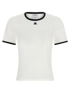 courrèges Signature Contrast Shirt White