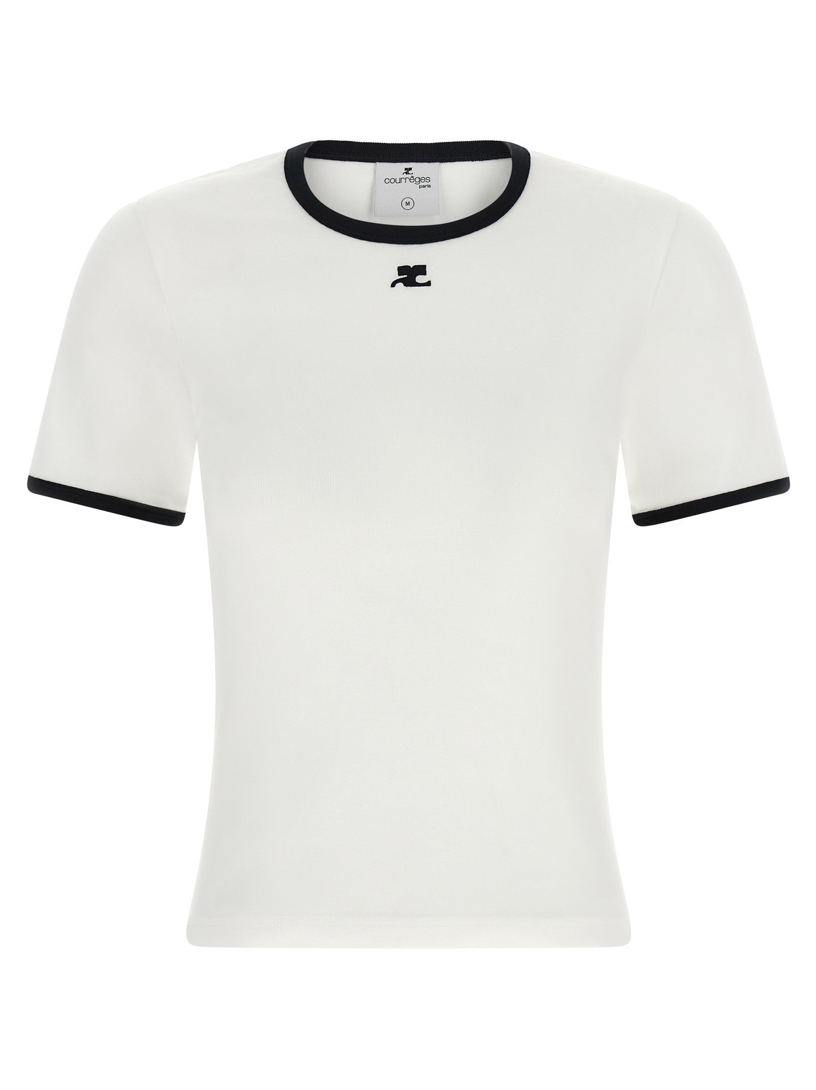 courrèges Signature Contrast Shirt White