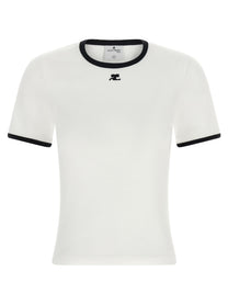 courrèges Signature Contrast Shirt White