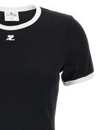 courrèges Signature Contrast Shirt White, view 3