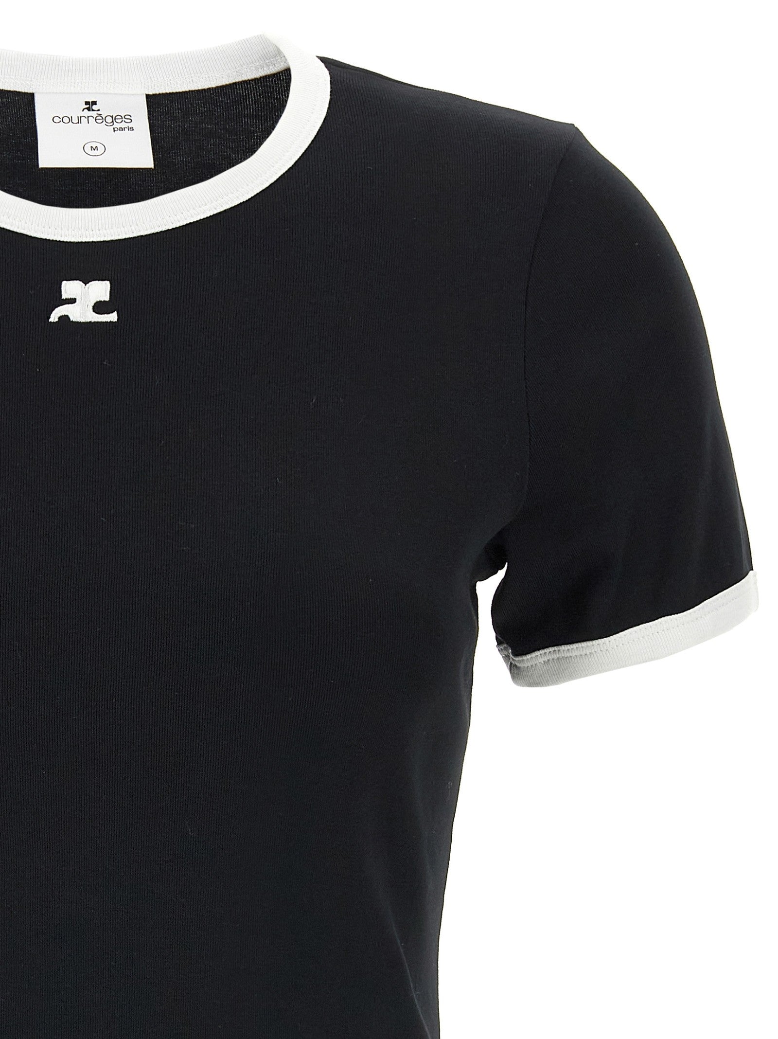 courrèges Signature Contrast Shirt White