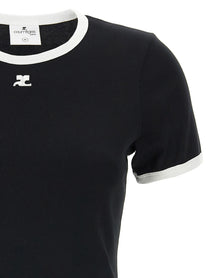 courrèges Signature Contrast Shirt White