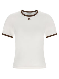 courrèges Signature Contrast Shirt Brown