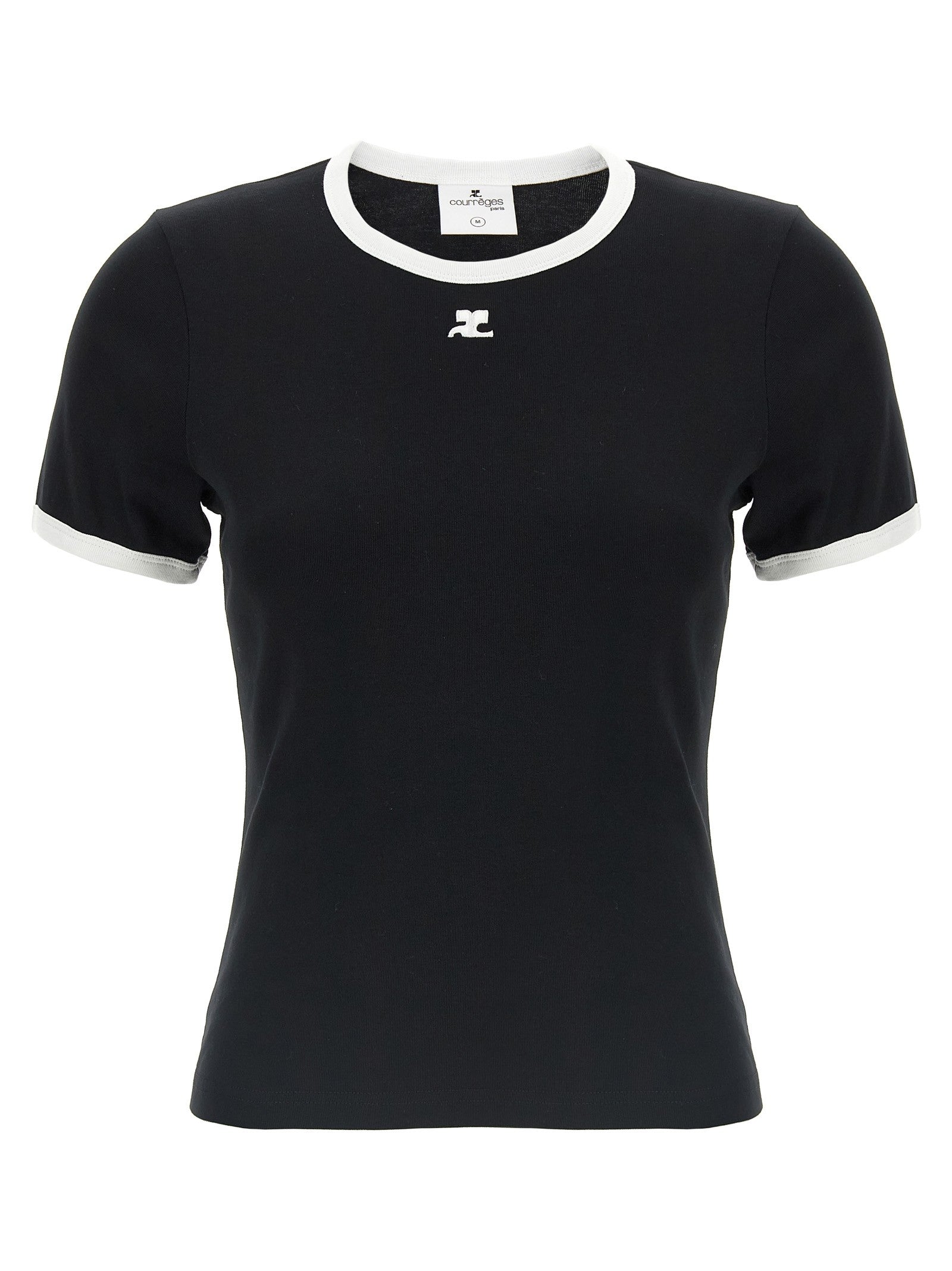 courrèges Signature Contrast Shirt White