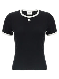courrèges Signature Contrast Shirt White