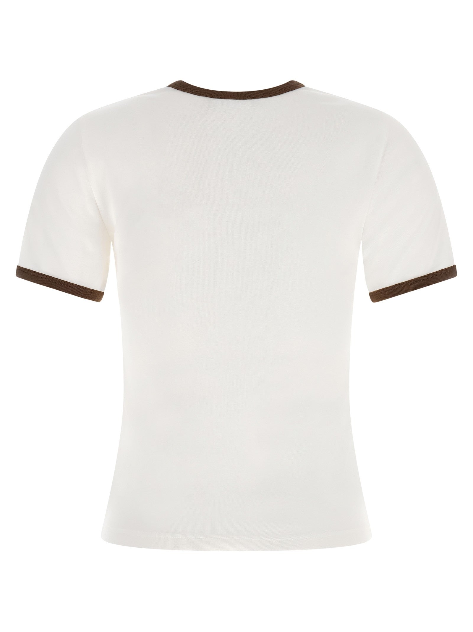 courrèges Signature Contrast Shirt Brown