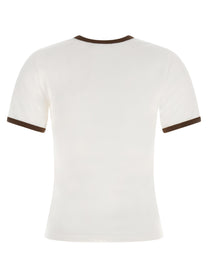 courrèges Signature Contrast Shirt Brown