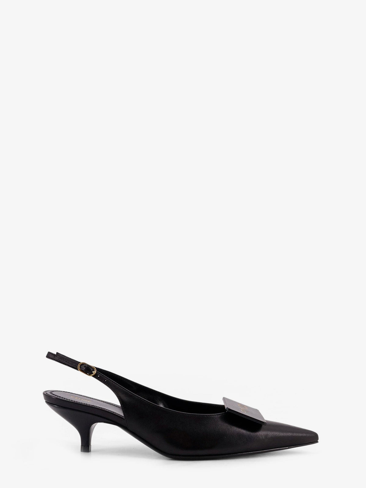 Celine Women's Signature Leather Pumps Black