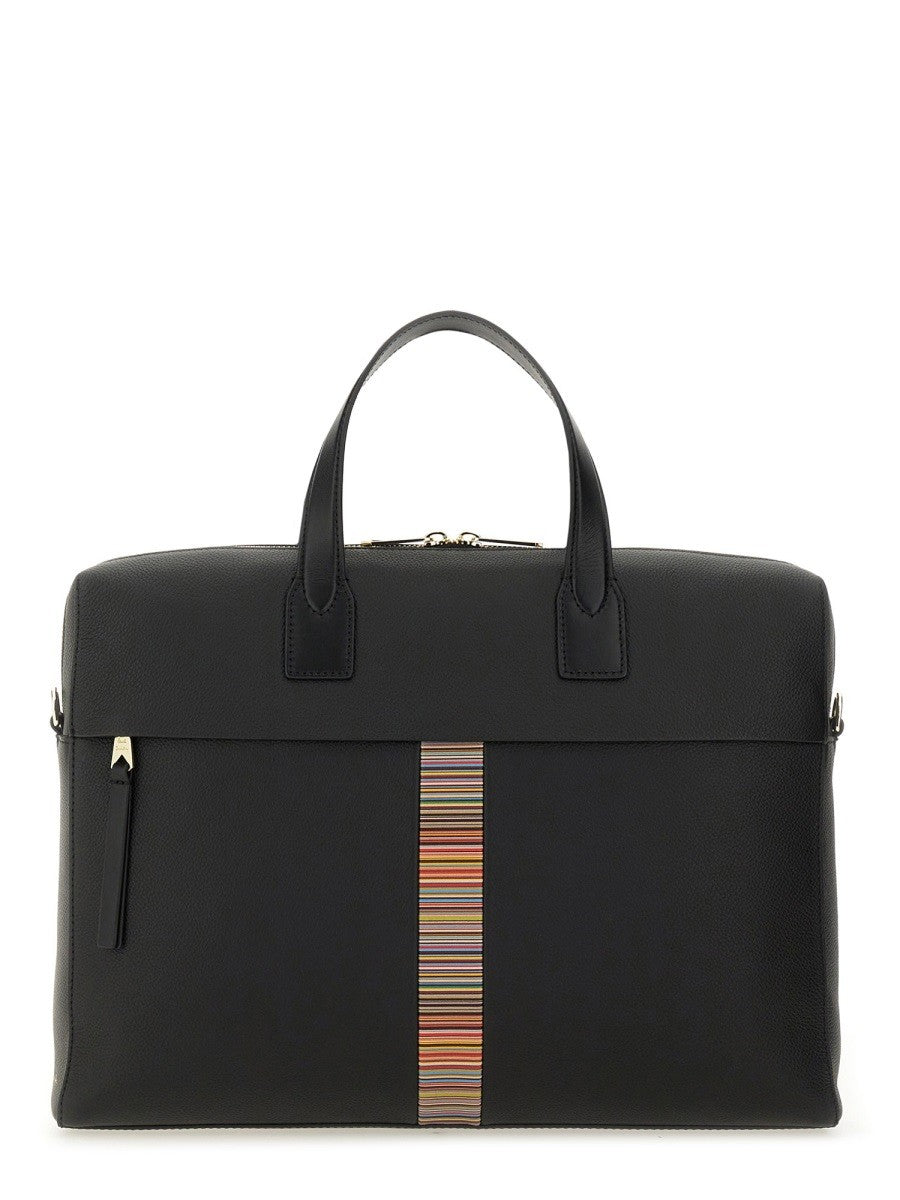 Paul Smith Men's Signature Stripe Bag Black