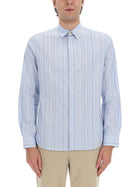 Paul Smith Men's Signature Stripe Shirt Blue, view 4