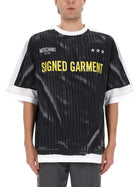 Moschino Men's Signed Garment Shirt Black, view 4