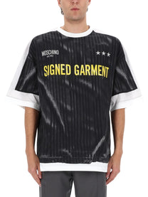 Moschino Men's Signed Garment Shirt Black