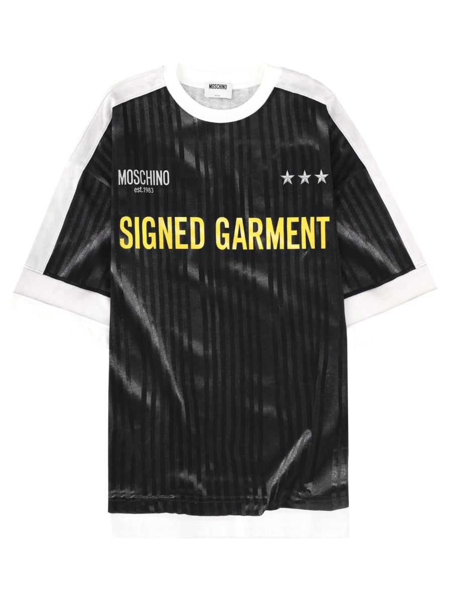 Moschino Men's Signed Garment Shirt Black