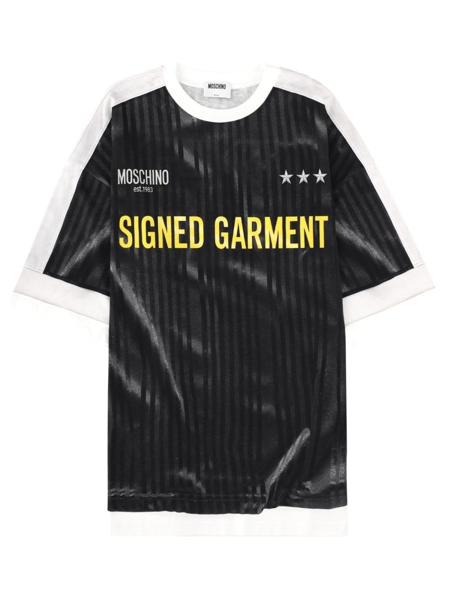 Moschino Men's Signed Garment Shirt Black