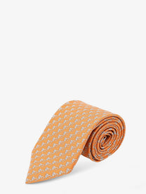 Ferragamo Men's Sik Tie Orange
