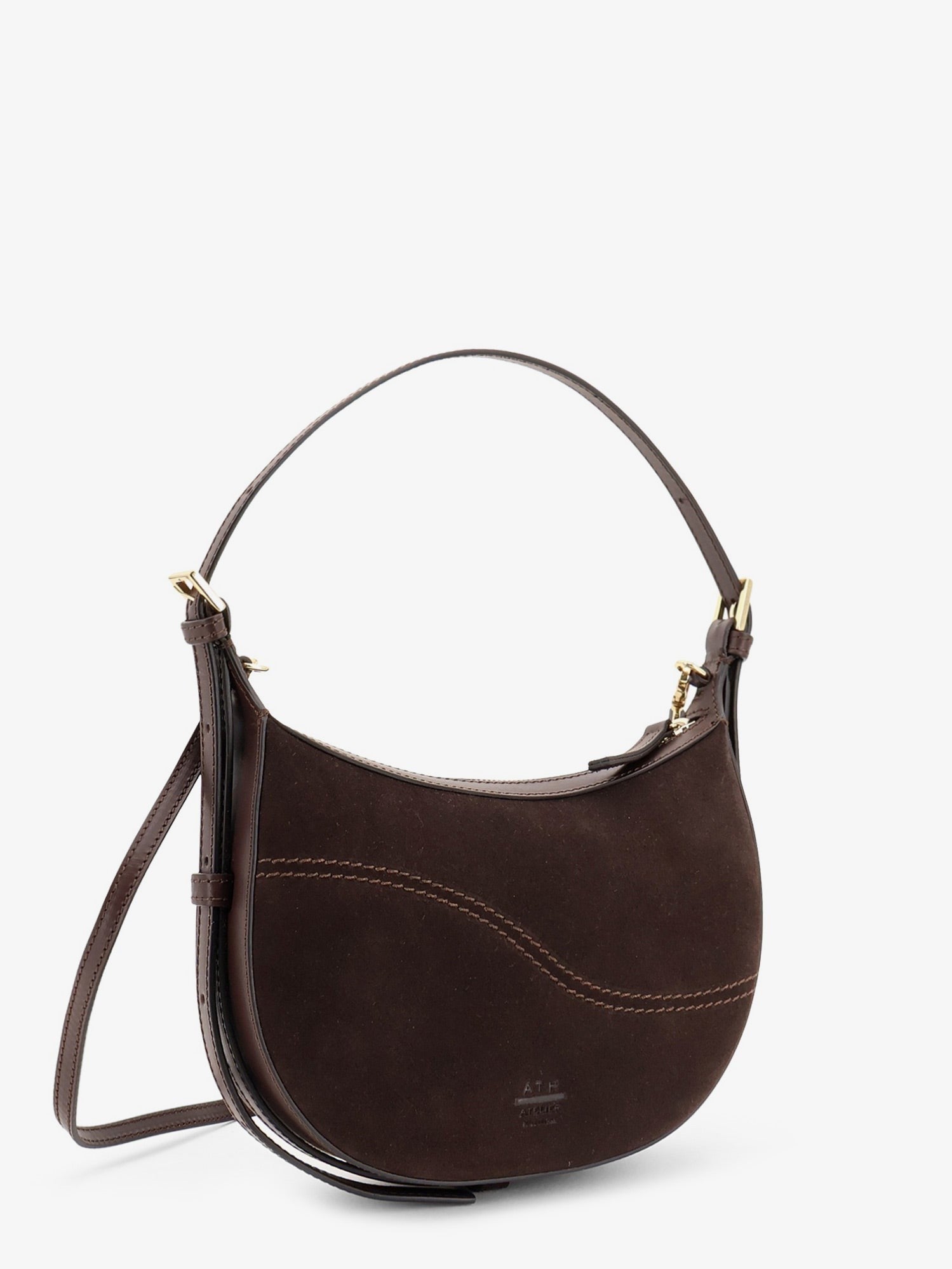ATP Atelier Women's Silea Suede Shoulder Bag Brown