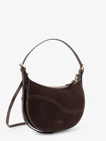 ATP Atelier Women's Silea Suede Shoulder Bag Brown