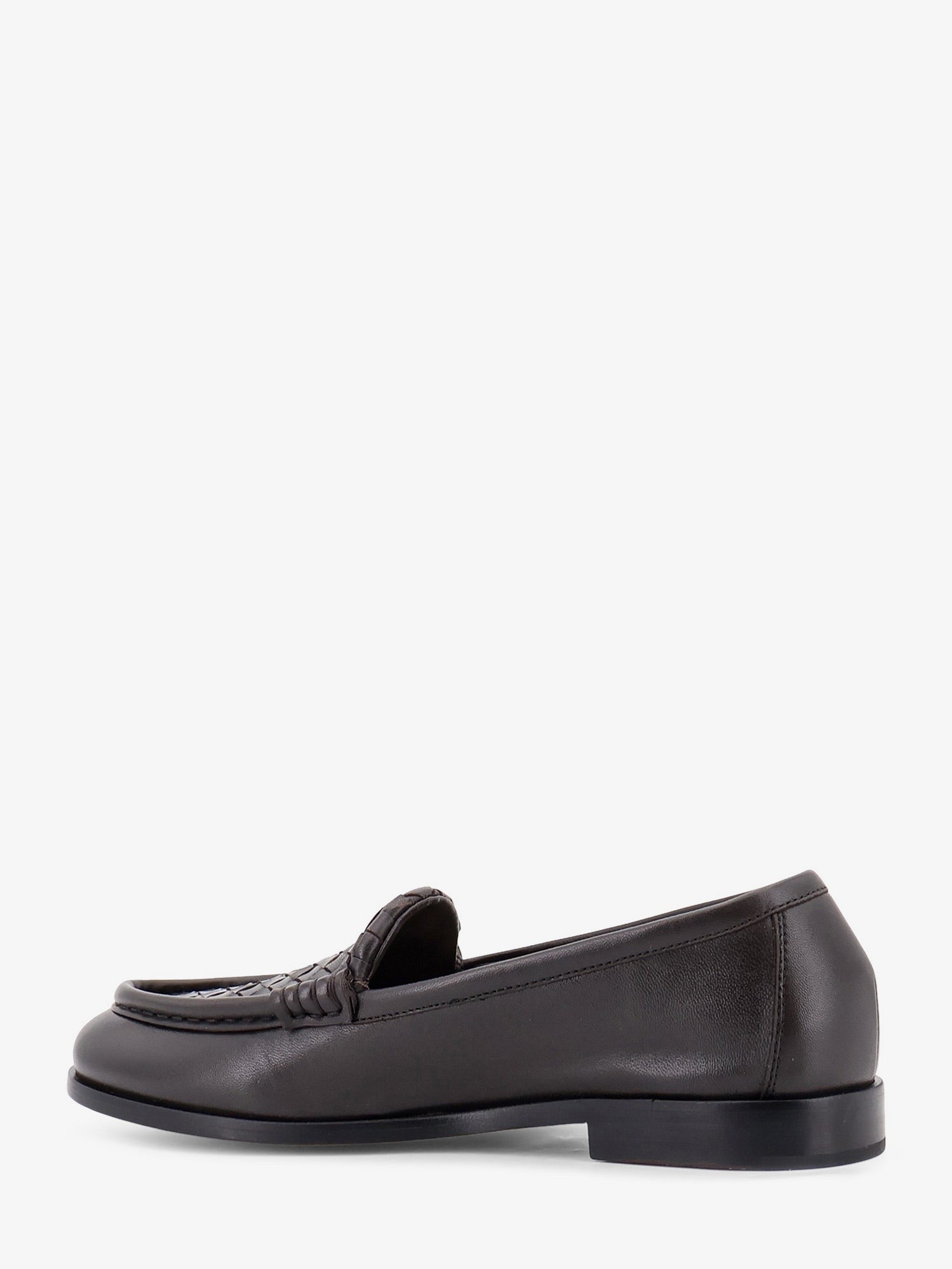 Bottega Veneta Women's Silenzio Leather Loafers Brown