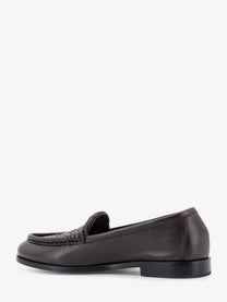 Bottega Veneta Women's Silenzio Leather Loafers Brown