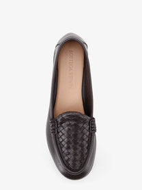 Bottega Veneta Women's Silenzio Leather Loafers Brown