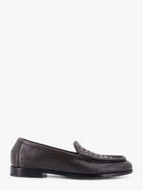 Bottega Veneta Women's Silenzio Leather Loafers Brown