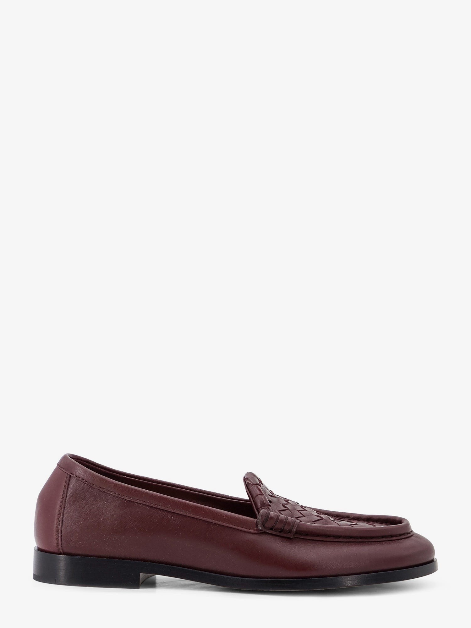 Bottega Veneta Women's Silenzio Leather Loafers DEEP MAHOGANY