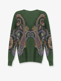 ETRO Women's Silk and Cashmere Blend Sweater Brown