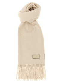 Agnona Silk and Cashmere Scarf Beige