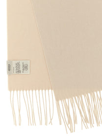 Agnona Silk and Cashmere Scarf Beige