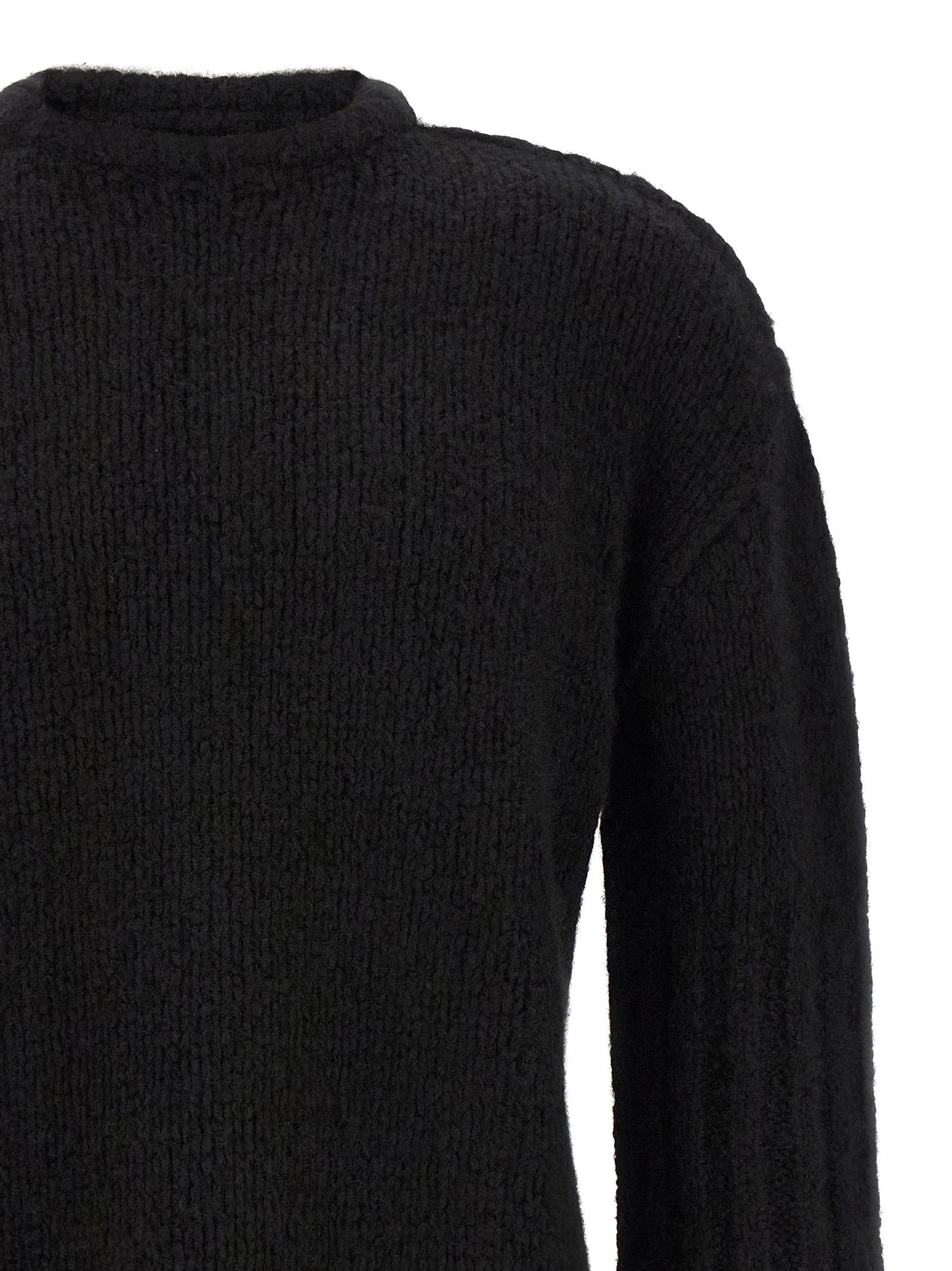 Rick Owens Silk and Cashmere Sweater Black