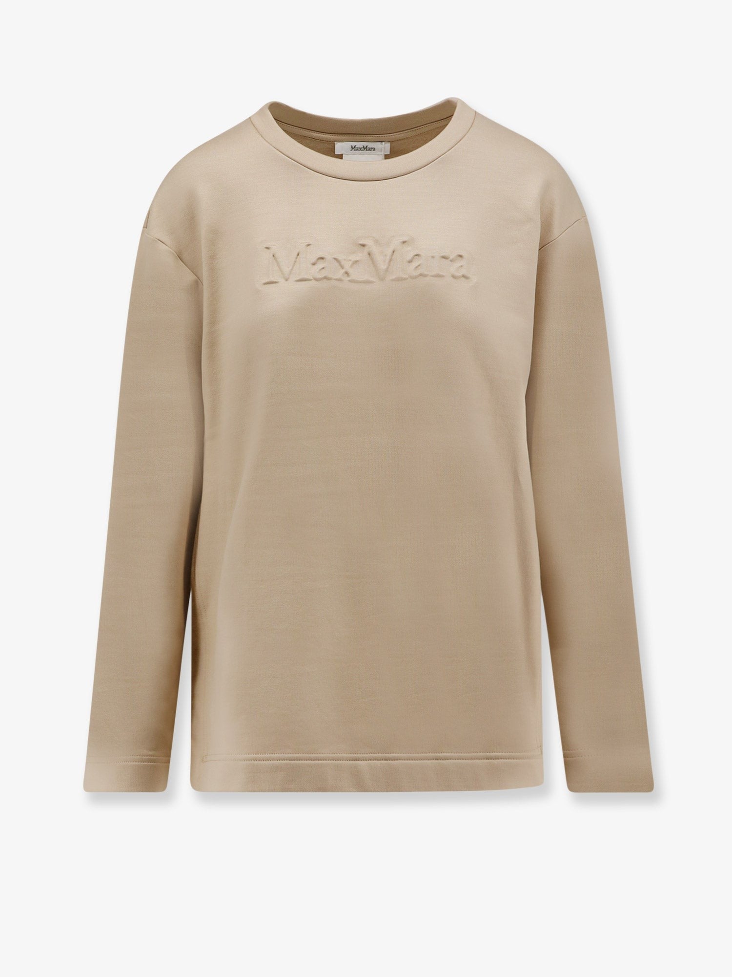 Max Mara Women's Silk and Cotton Blend Berma Sweatshirt Beige