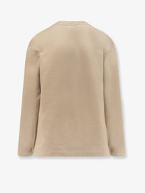 Max Mara Women's Silk and Cotton Blend Berma Sweatshirt Beige