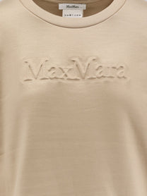 Max Mara Women's Silk and Cotton Blend Berma Sweatshirt Beige