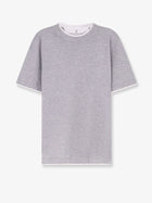 Brunello Cucinelli Men's Silk and Cotton Blend Shirt White