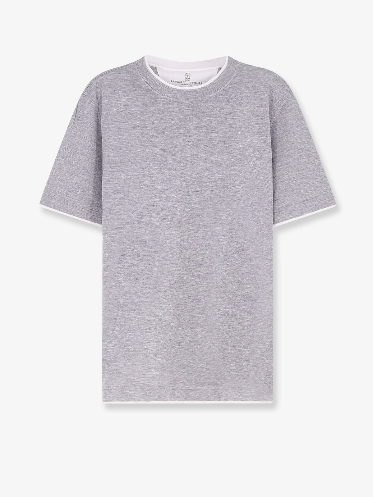 Brunello Cucinelli Men's Silk and Cotton Blend Shirt White
