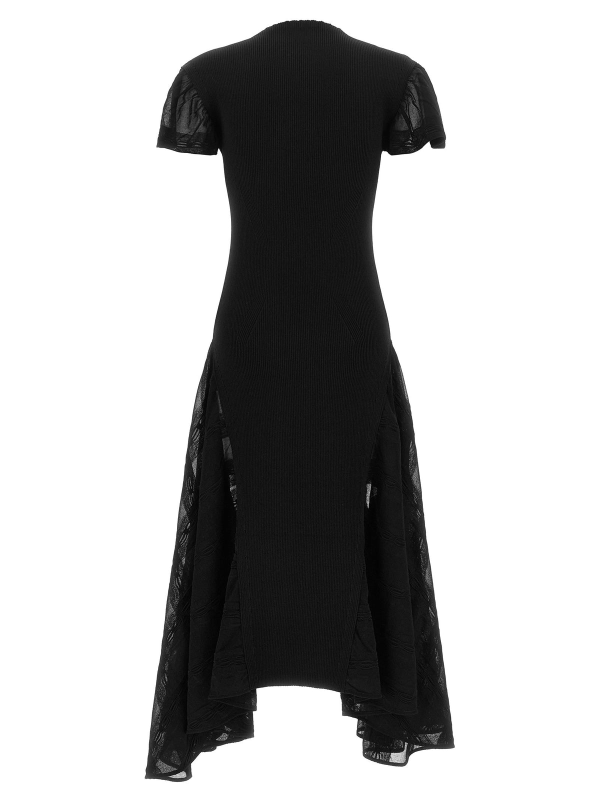 LANVIN Silk and Cotton Dress Black