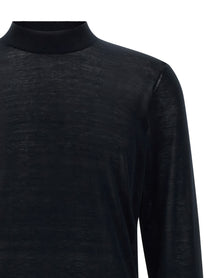 Brunello Cucinelli Silk and Cotton Sweater Blue, view 3