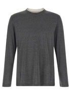 Brunello Cucinelli Silk and Cotton Shirt Grey