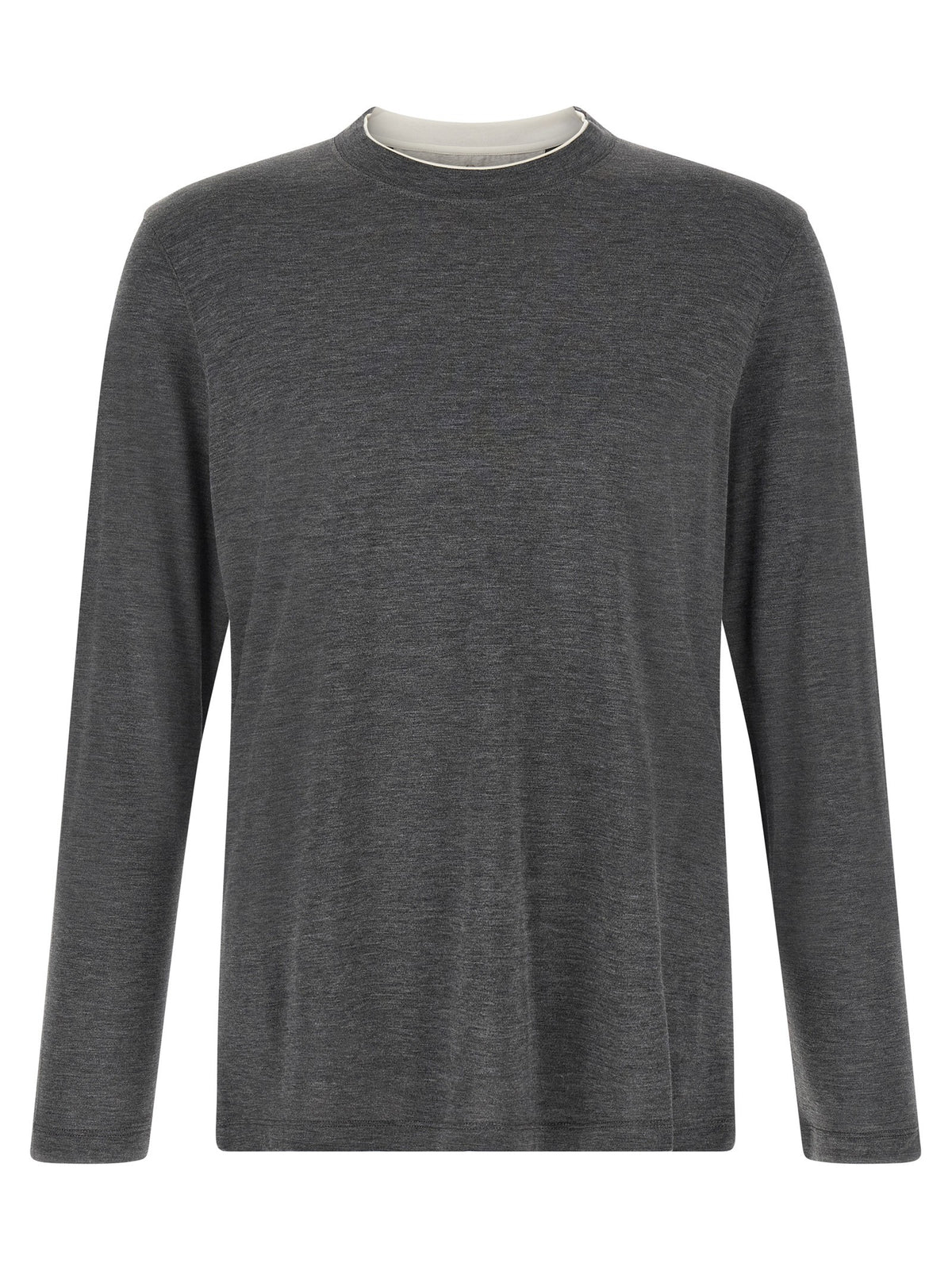 Brunello Cucinelli Silk and Cotton Shirt Grey