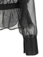 Ermanno Scervino Silk and Lace Shirt Black, view 4