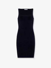 ALAÏA Women's Silk and Viscose Blend Dress Black