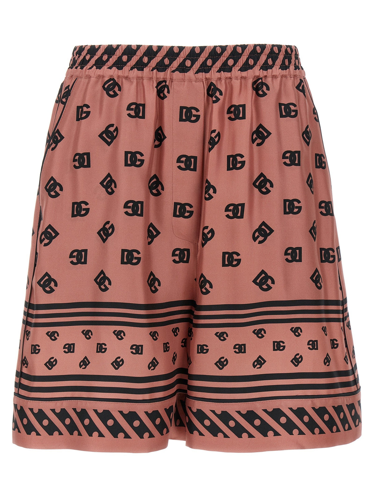 Dolce &amp; Gabbana Silk Bermuda Shorts Blue