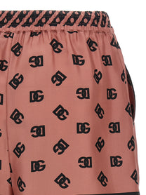 Dolce &amp; Gabbana Silk Bermuda Shorts Blue