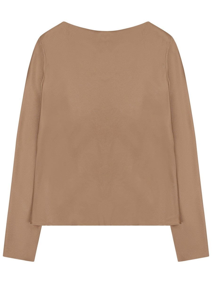 Alberta Ferretti Women's Silk Blend Blouse Beige