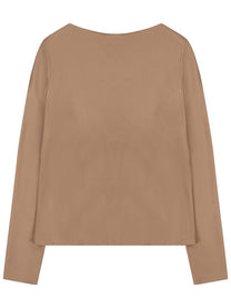 Alberta Ferretti Women's Silk Blend Blouse Beige